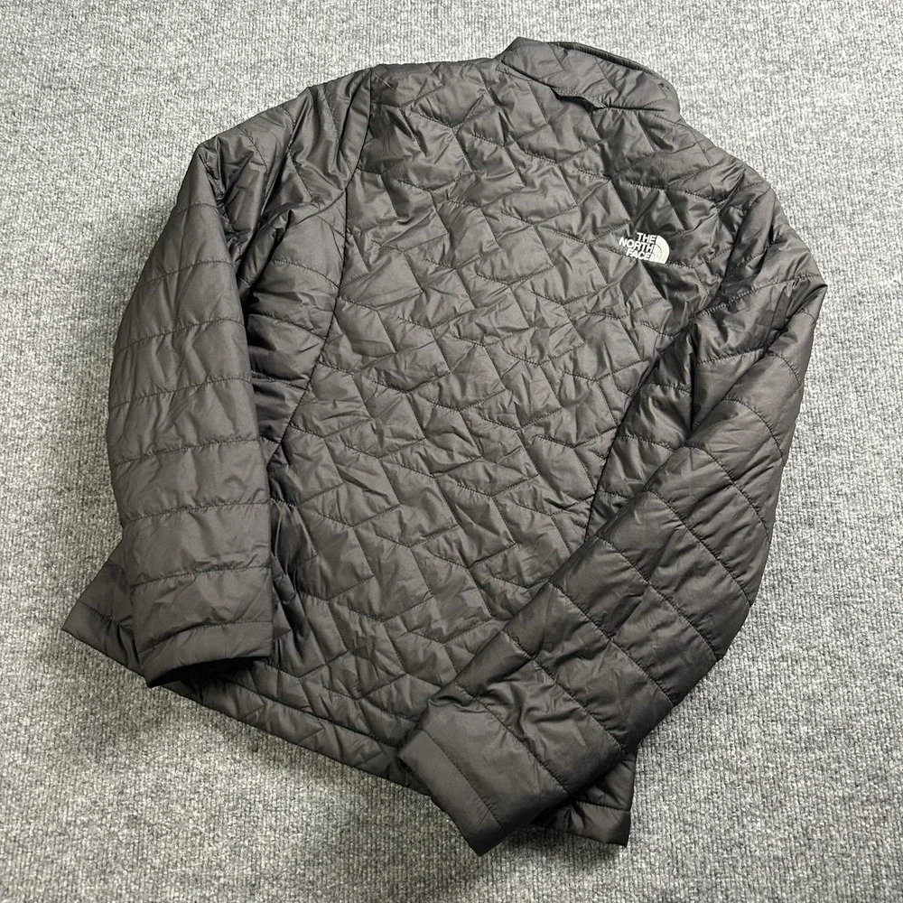 The North Face Jacket Womens Small Black Quilted Puffer Full Zip Insulated Warm - Picture 6 of 7